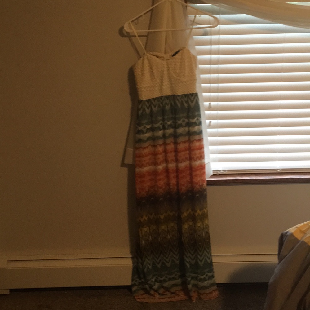 Long flowy dress.